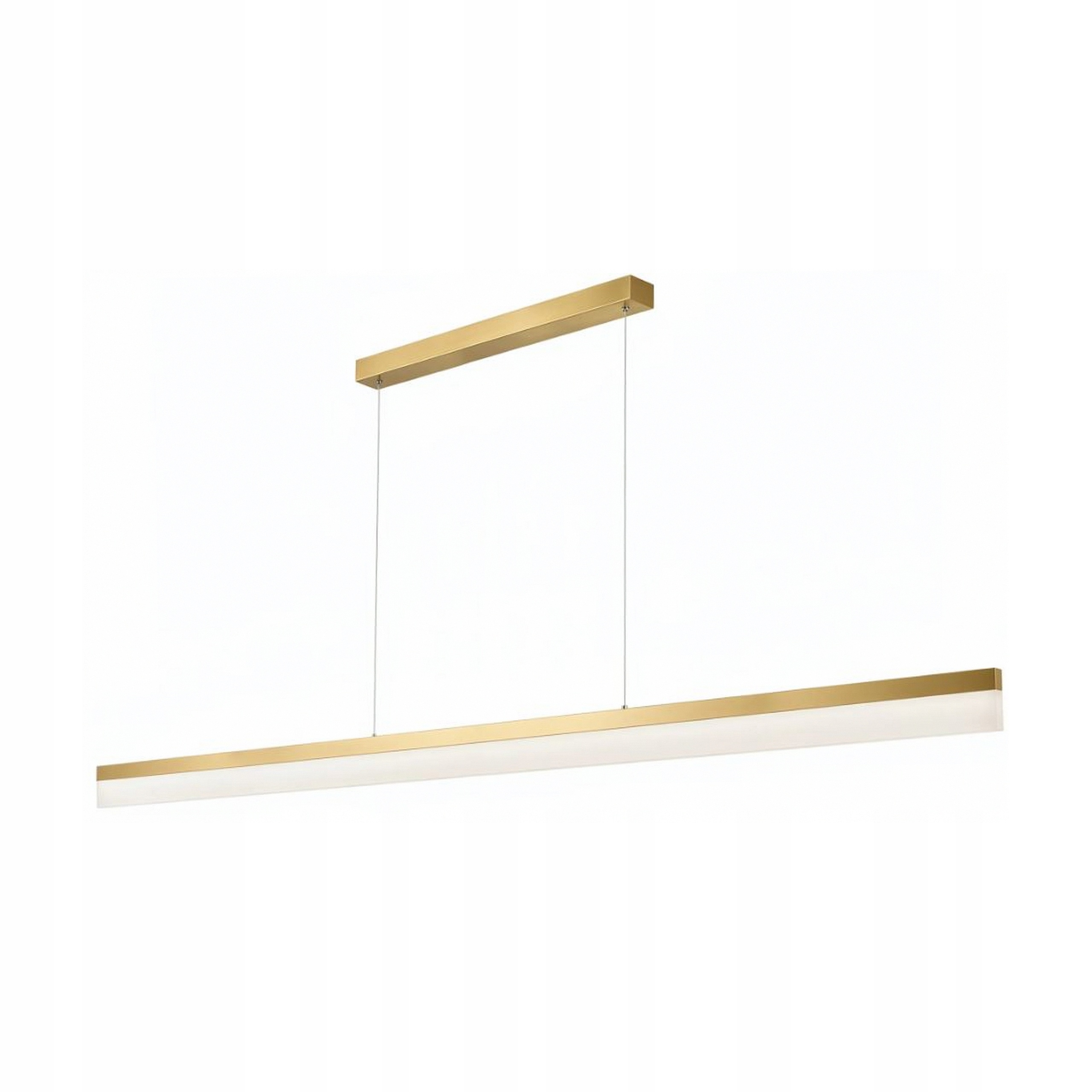 Lampa 200 cm Kartáčované Zlato Led Minimalistický Kov Nad Stôl