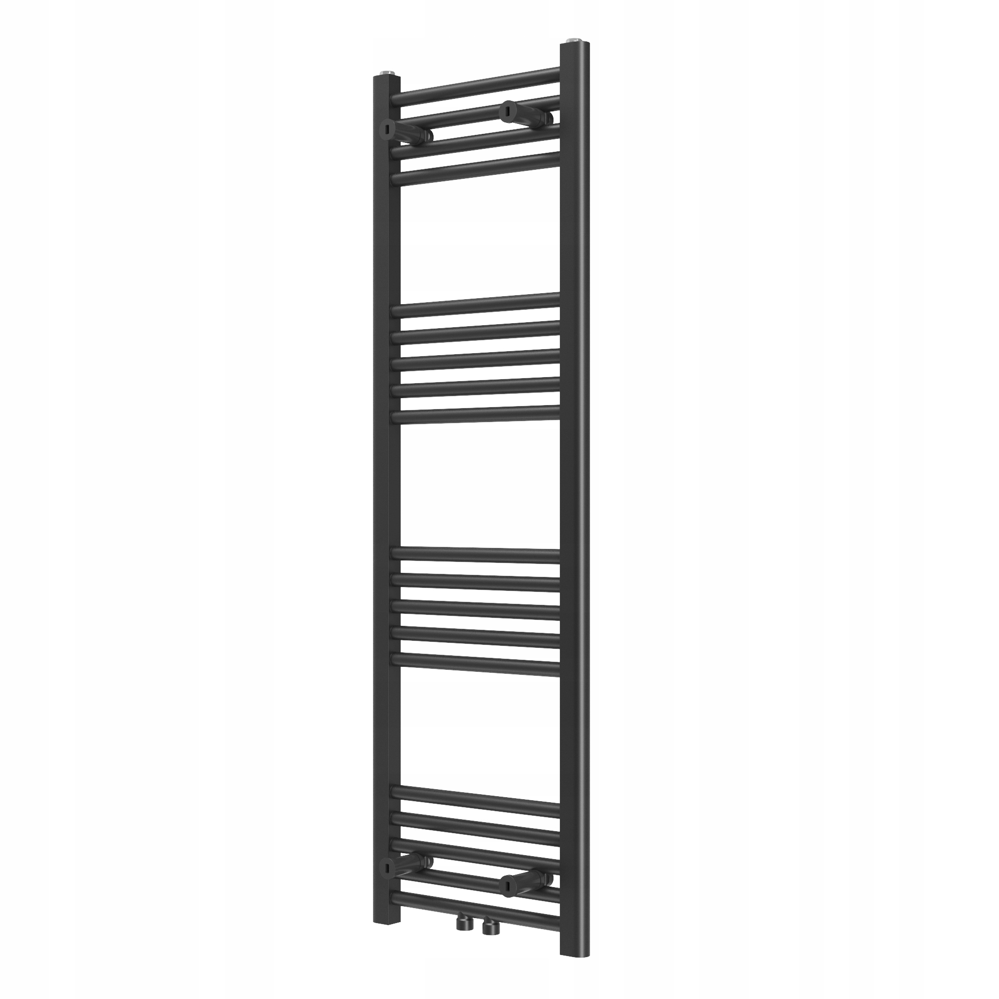 Čierny Kúpeľňový Ohrievač Kaloryfer Moderný Rebríkový 130x40 cm Raven