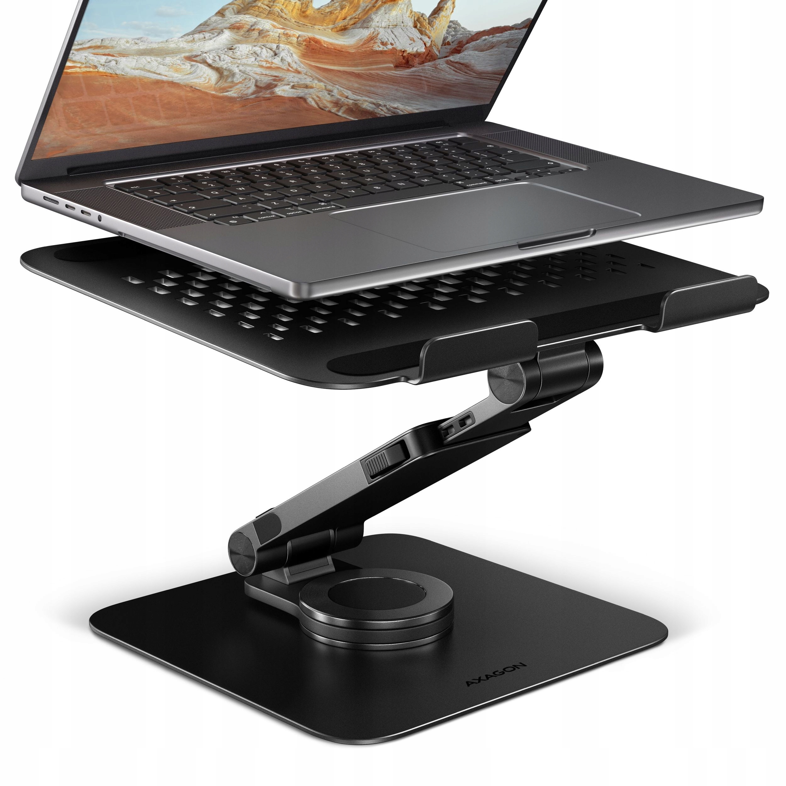 Stojak Axagon Stnd-lrb z 360° rotacją dla laptopów i tabletów 10-17,3"