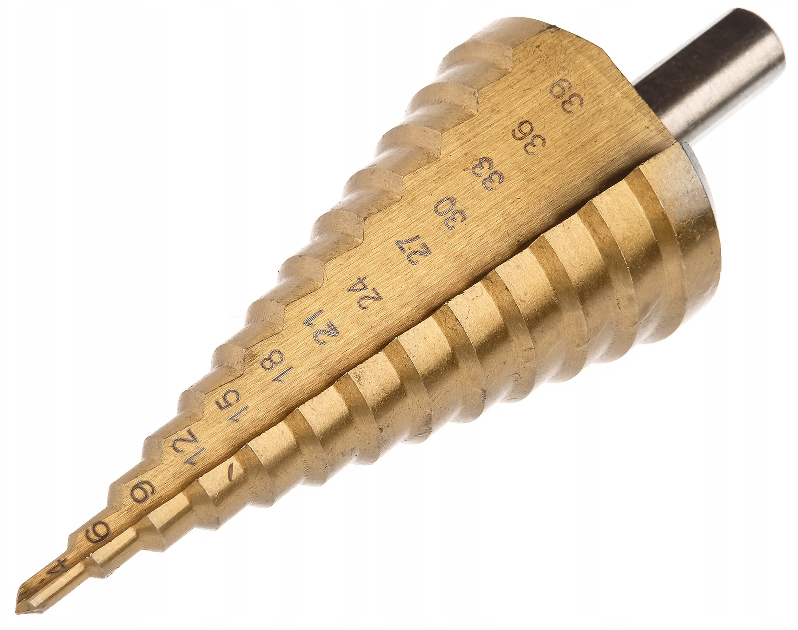 WIERTŁO STOŻKOWE STOPNIOWE HS TYTAN 4-39MM WIERTŁA Rodzaj wiertła stożkowe