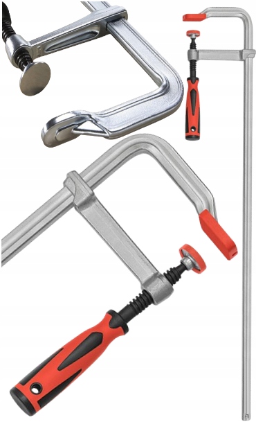 Truhlářská Svorka Šroubová 1000X120mm Svorka Typu F Kovaná Maticově