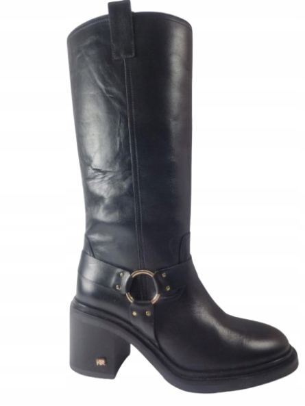 Kozačky na podpatku, elegantní kozačky Karino 37