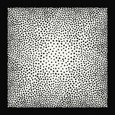 Apaszka w cętki groszki Chusta 90x90 czarno biała Kolekcja art