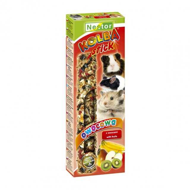 NESTOR Kolby dla gryzoni MIX SMAKÓW 10x 115g Typ kolba