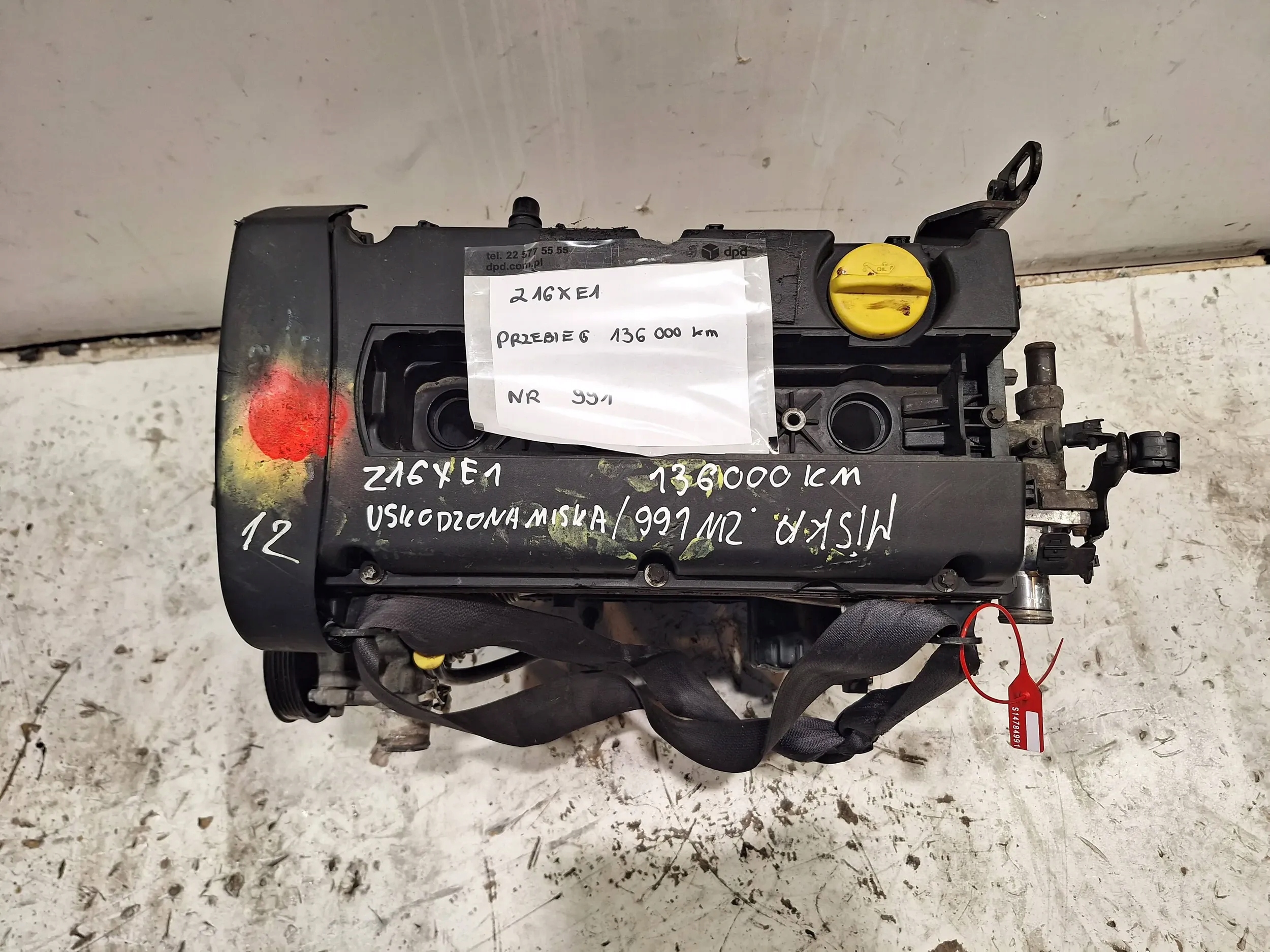 engine Z16XE1 Opel Astra H Zafira B 1.6 16V 105KM