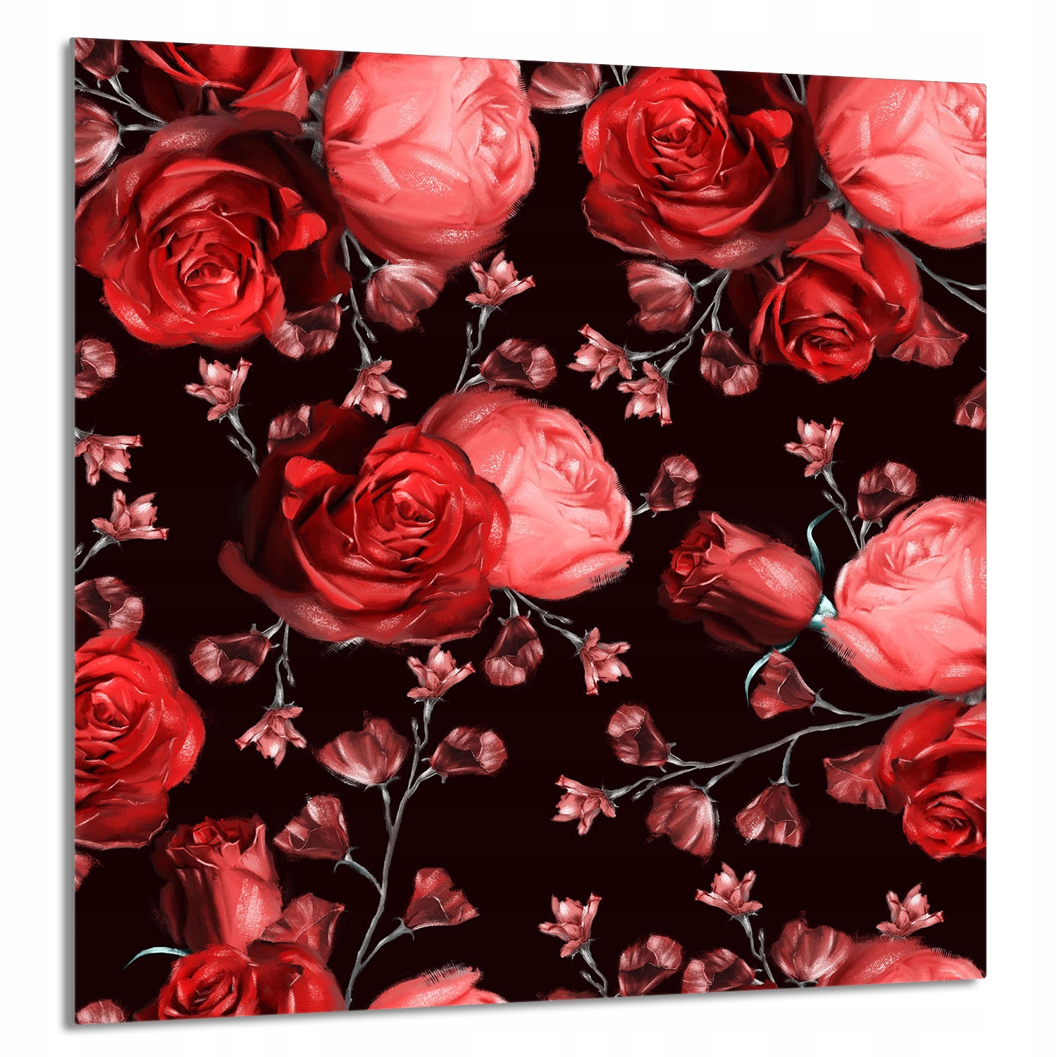 Skleněný Panel Do Kuchyně 60x65 Růže Tvrzené Sklo