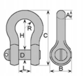 SZEKLA OMEGA KWASOODPORNA NIERDZEWNA INOX 6mm Marka Marinetech