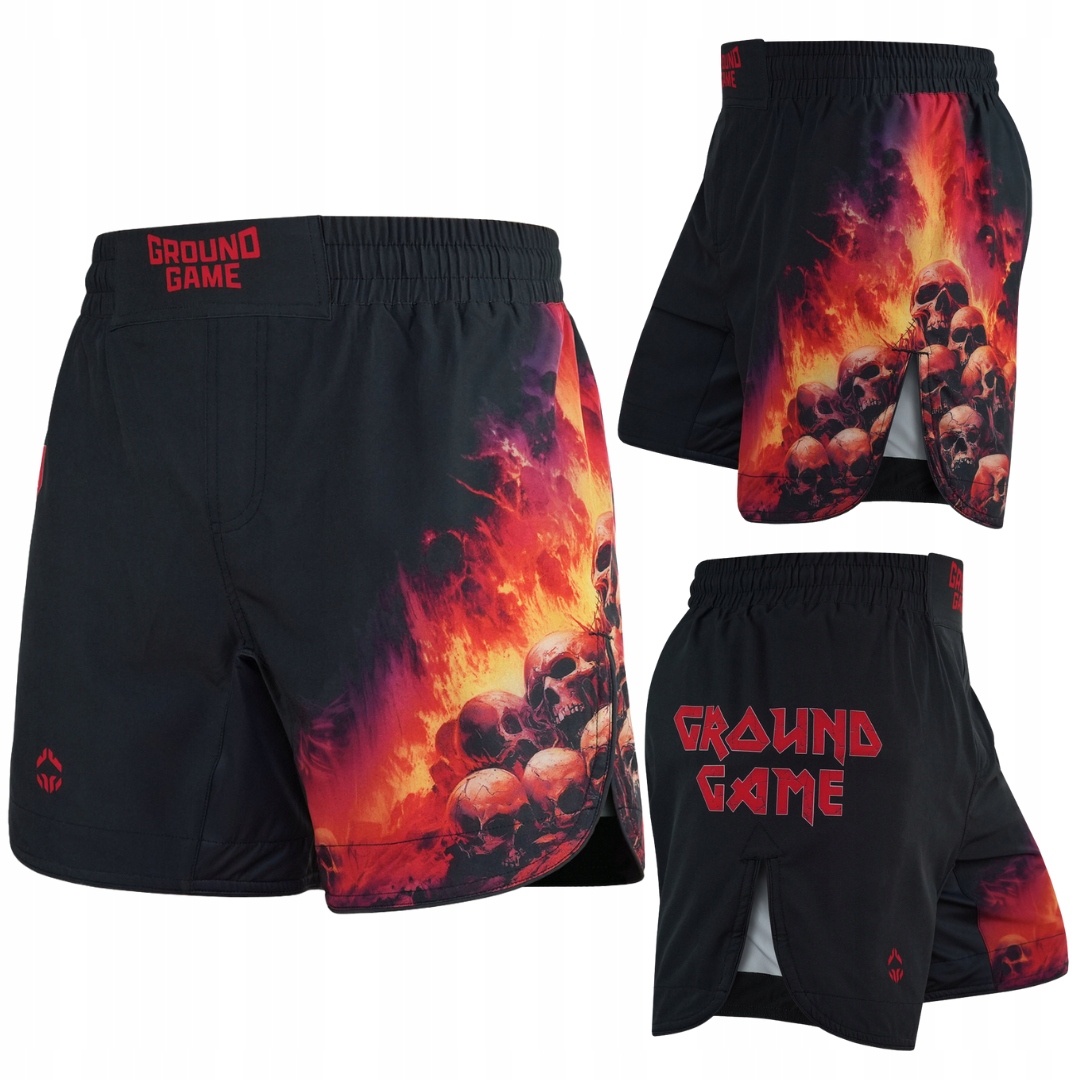 Spodenki Lekkie Treningowe Ground Game Inferno Czarne r. M