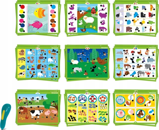 MÓWIĄCE PIÓRO 500 PYTAŃ ZWIERZĘTA 50781 CLEMENTONI Bohater Inny