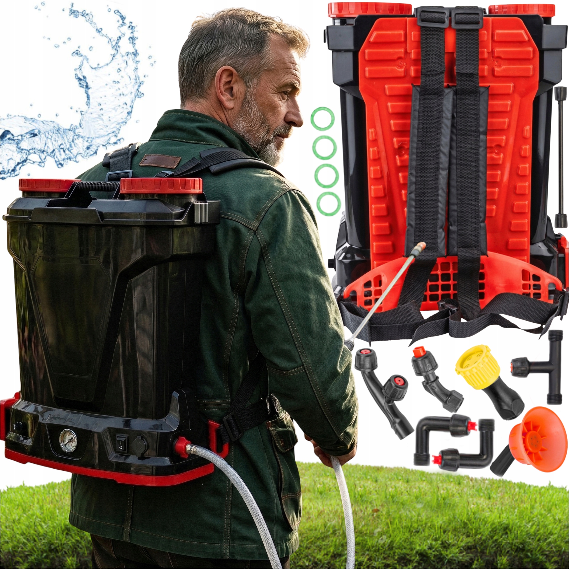 Ruční Tlakový Postřikovač Elektricky Napájený Akumulátor XL 16 L