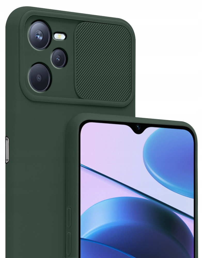 

Etui Silicone CamShield Szkło 9H do Realme C35