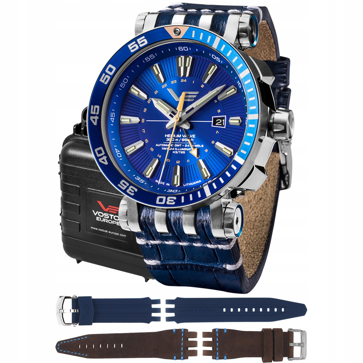 Pánské Hodinky Vostok Europe NH34-575A716LBLC modrý pásek