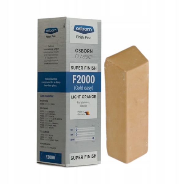 PASTA POLERSKA JASNO POMARAŃCZOWA TOP LUSTRO F2000