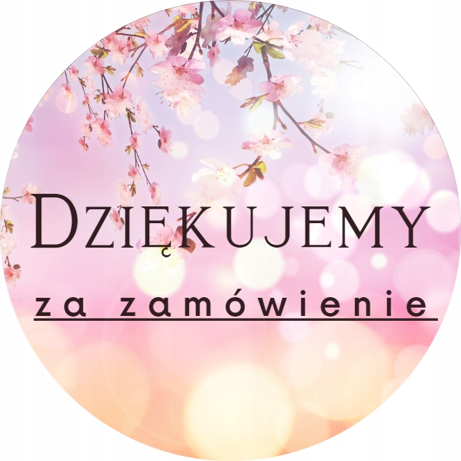 

Naklejki Dziękujemy Zamówienie KK35 4 cm 210szt