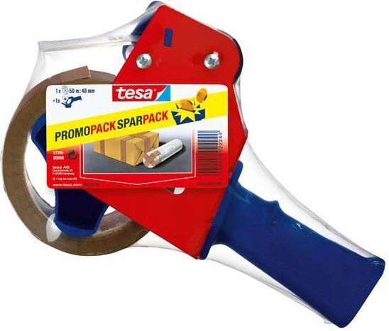 Dyspenser do taśm pakowych podajnik + taśma 48x50 TESA STANDARD x 12 sztuk EAN (GTIN) 4042448022240