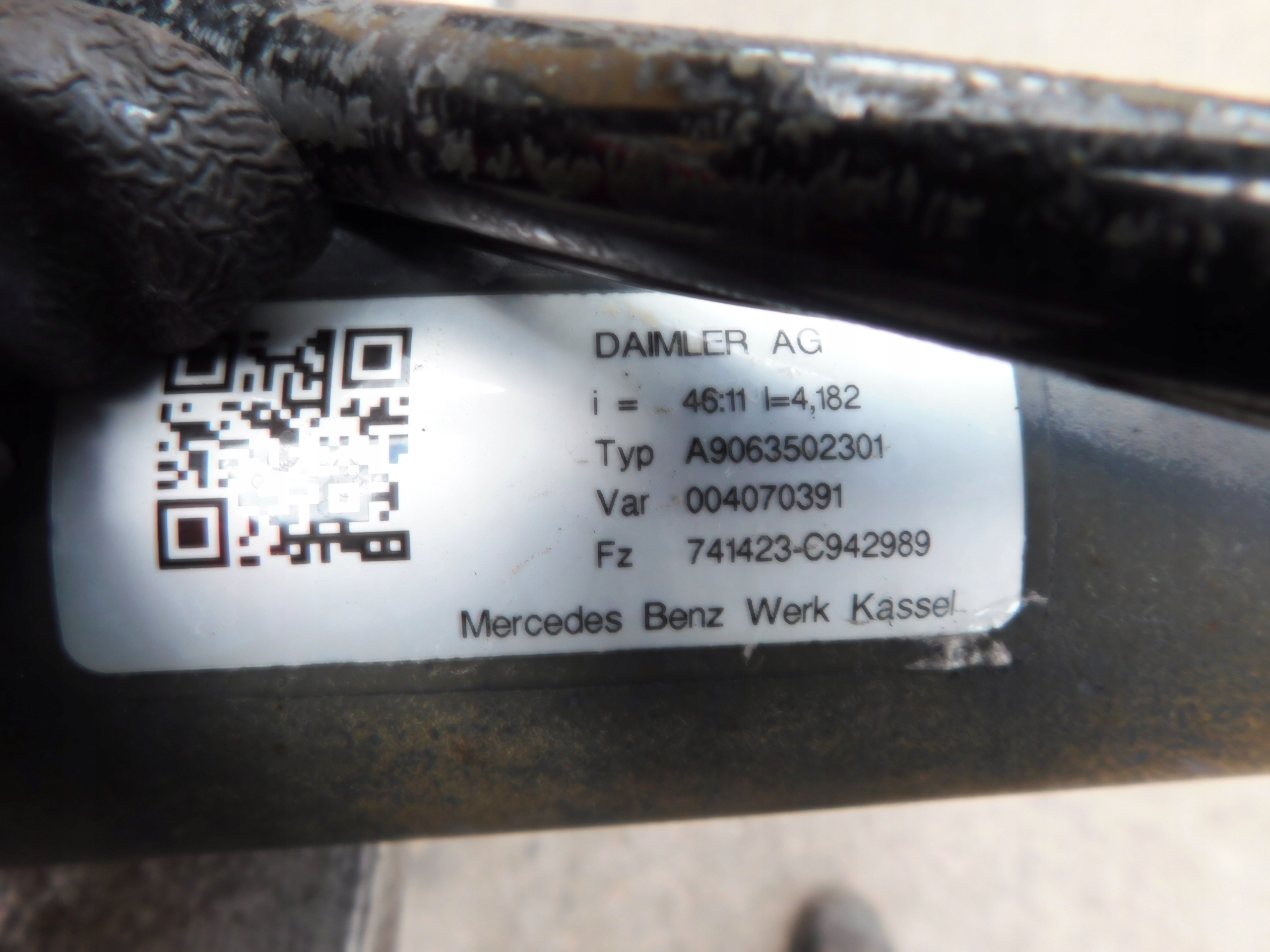 differenziale DIFFERENZIALE differenziale posteriore Mercedes Sprinter 906 46:11 A9063502301 Originale
