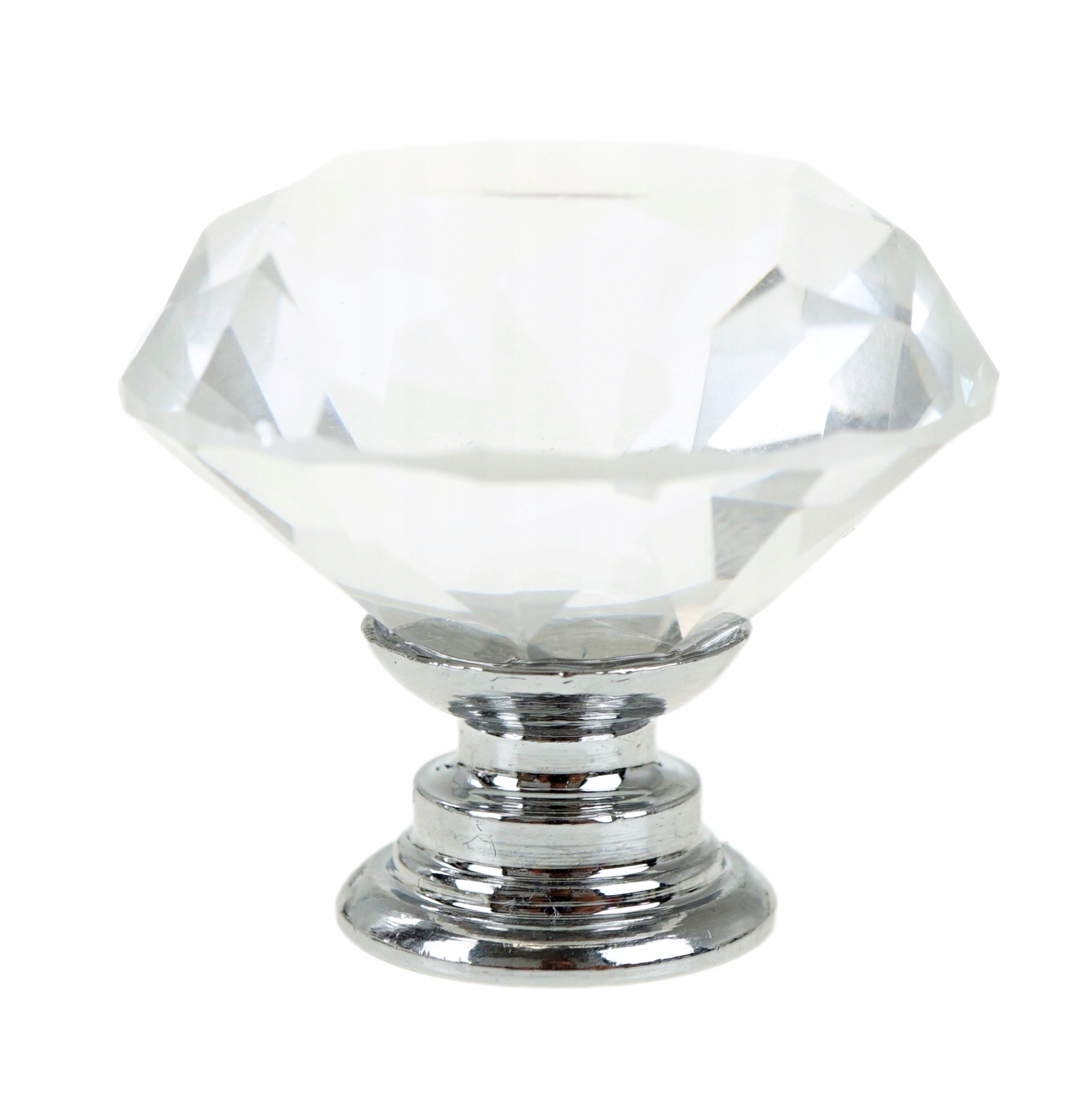 

Uchwyt kryształ diament 30mm, srebrna podstawa