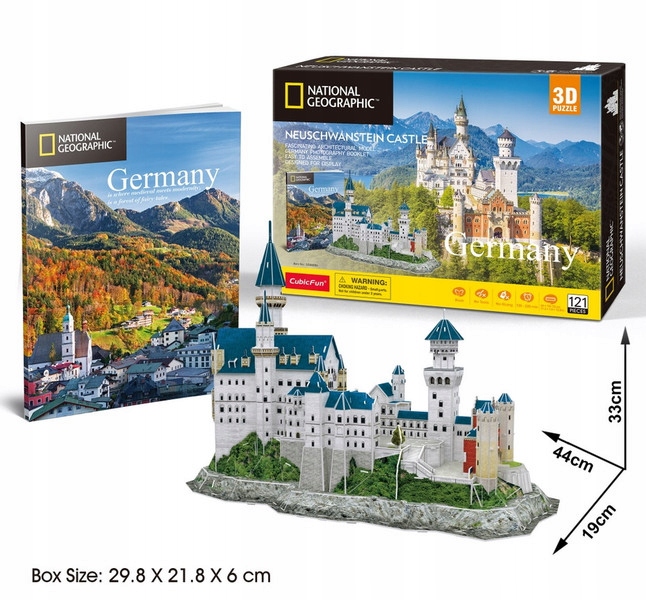 

Puzzle 3D Zamek Neuschwanstein National Geographic