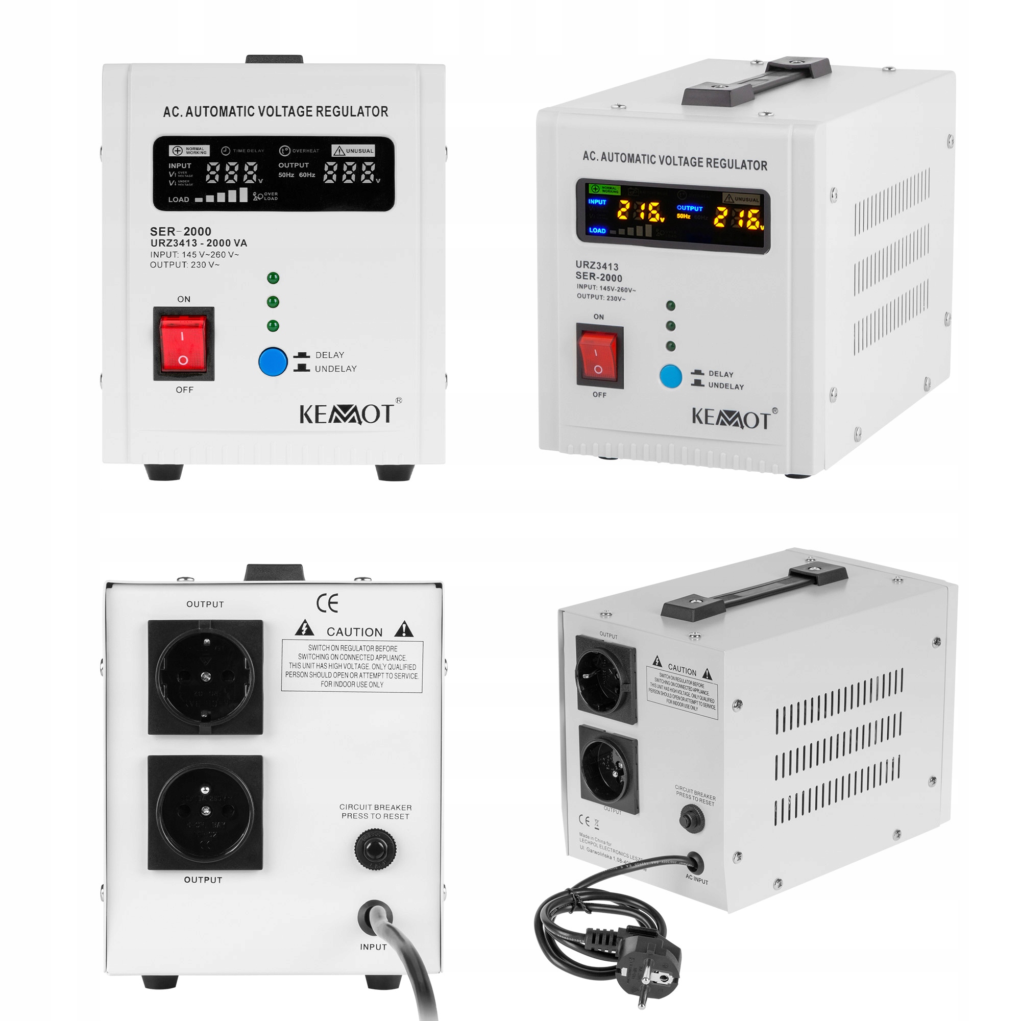 Automatický stabilizátor napětí Kemot -2000