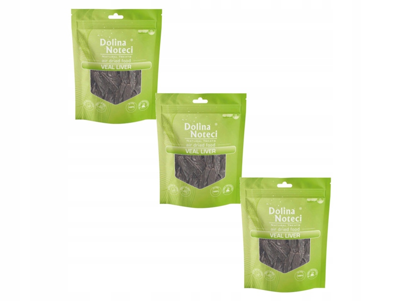 Przysmak dla psa Dolina Noteci Natural Treats Wątroba Cielęca 3 x 150 g