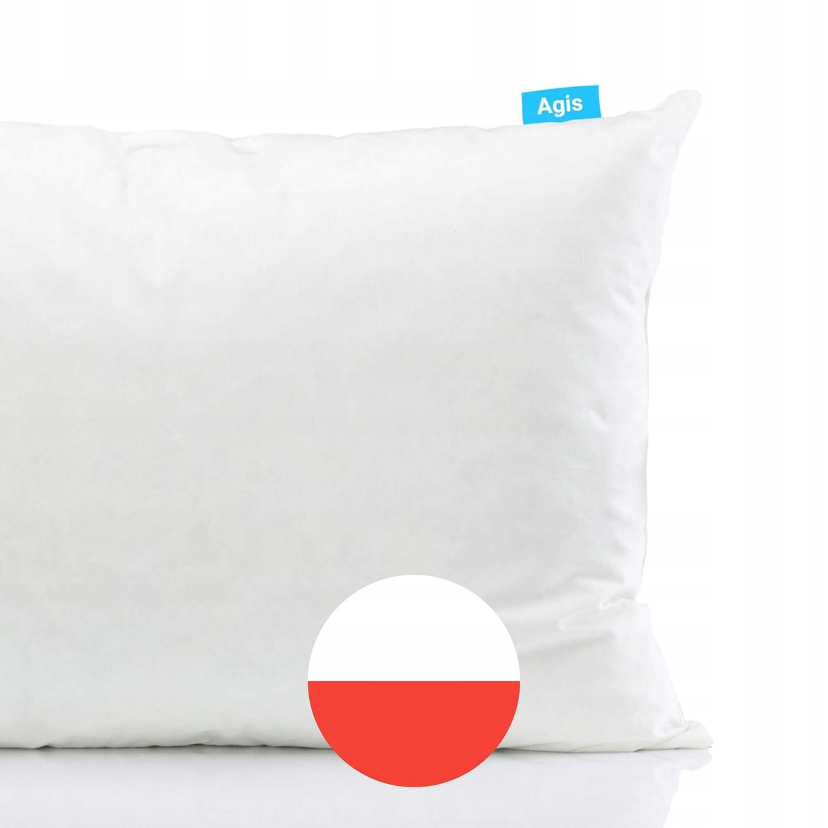 Poduszka Antyalergiczna Anilana Mikrofibra Gładka Biała 40x40 Agis Kolor biały