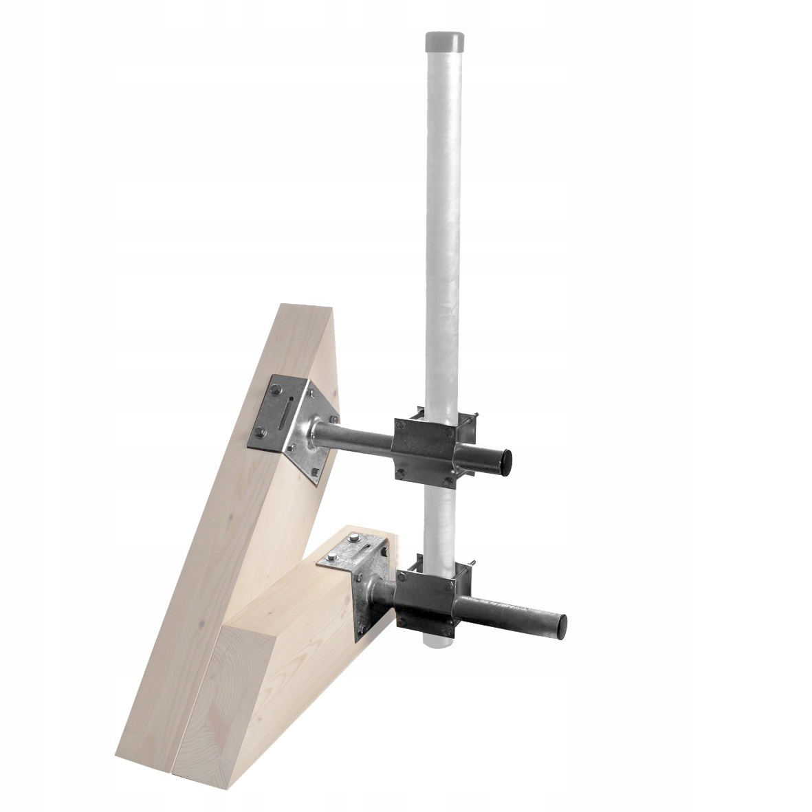 Uchwyt masztu do krokwi mocowanie przez dach stojak antenowy