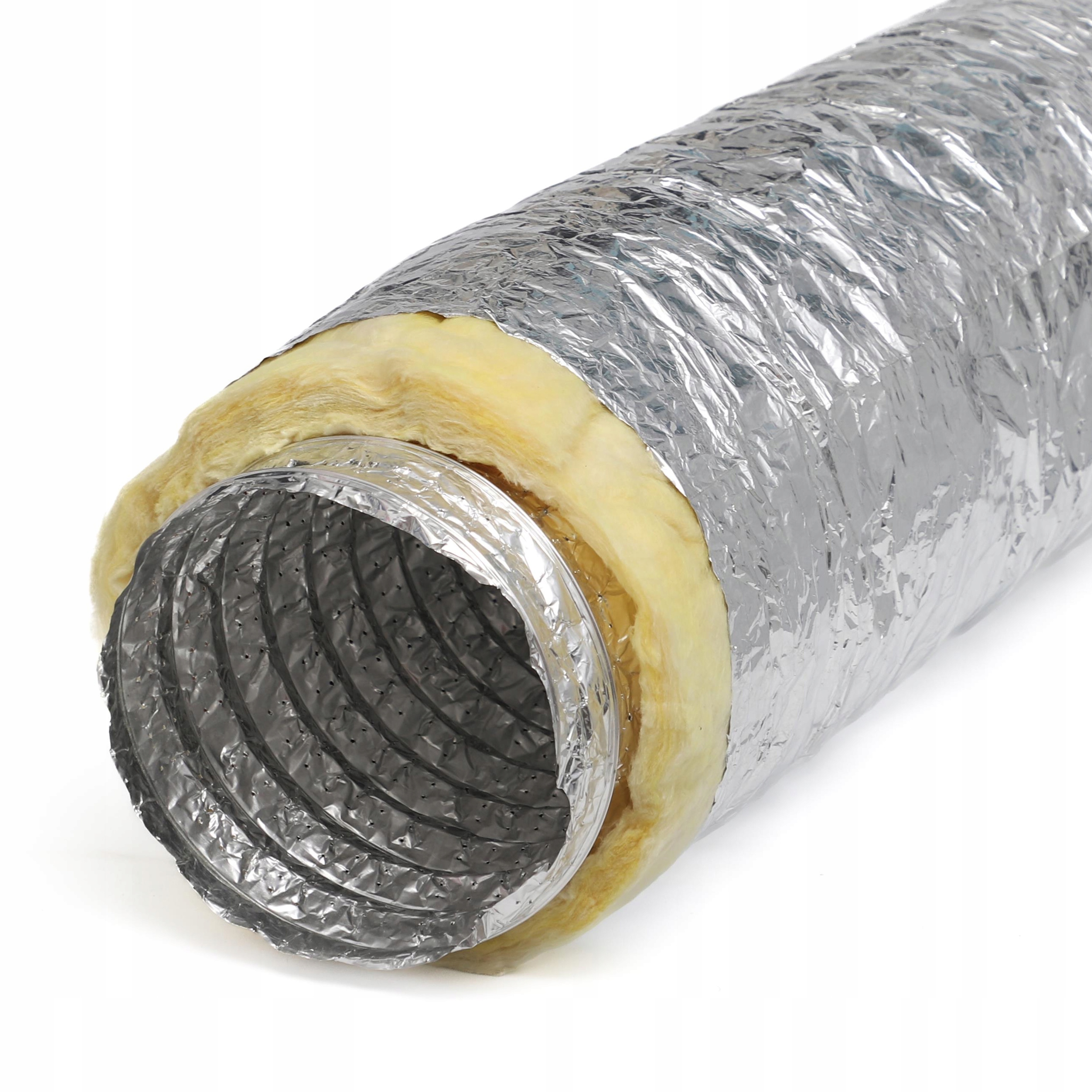 Przewód wentylacyjny Izoflex elastyczny izolowany aluminiowy 127 mm x 10 mb