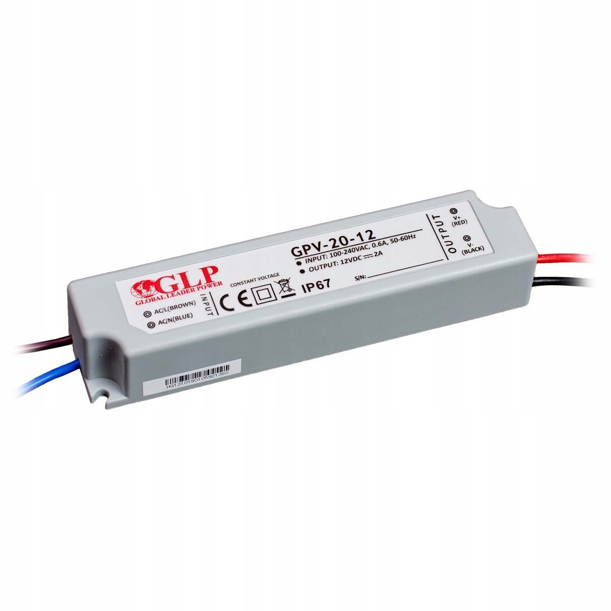 

Zasilacz led Gpv 24W 12V DC 2A GPV-20-12 IP67
