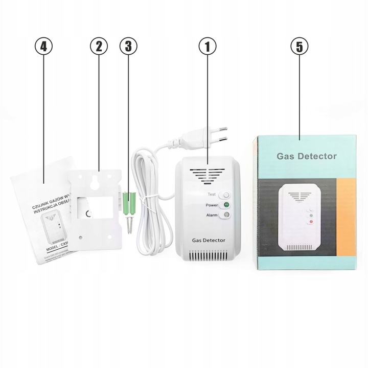 DETEKTOR GAZU LPG LNG METAN, PROPAN, BUTAN ALARM Marka Kidde