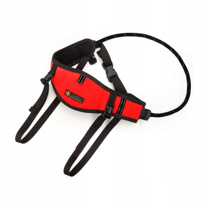 Běhací pás se psem JoQu Canicross Belt Plus červený S/m