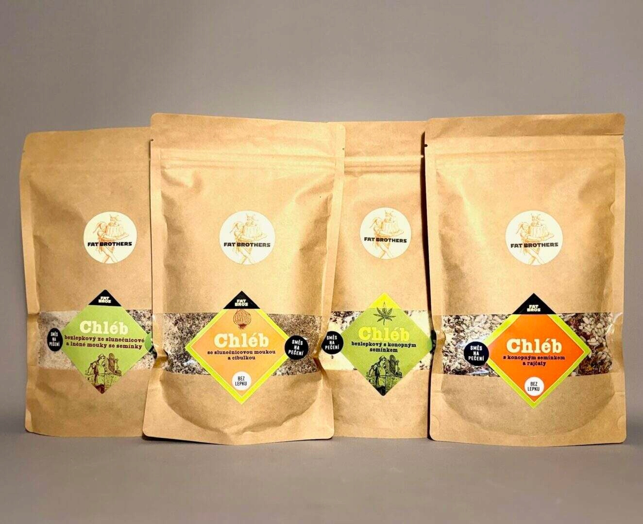 Levně Čtyři lahodné bezlepkové chleby směsi na pečení