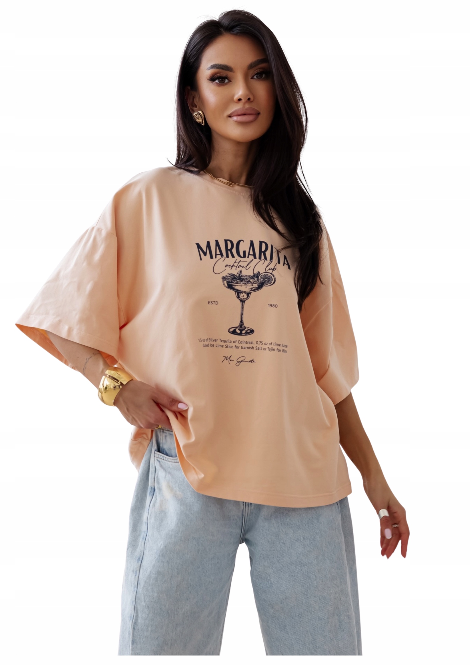 Dámské tričko Margarita Me Gusta meruňka