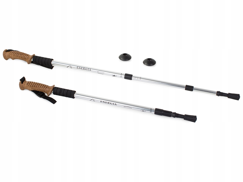 KIJKI NORDIC WALKING TREKKINGOWE KIJE DO CHODZENIA KORKOWE x2 POKROWIEC Model 14009_S