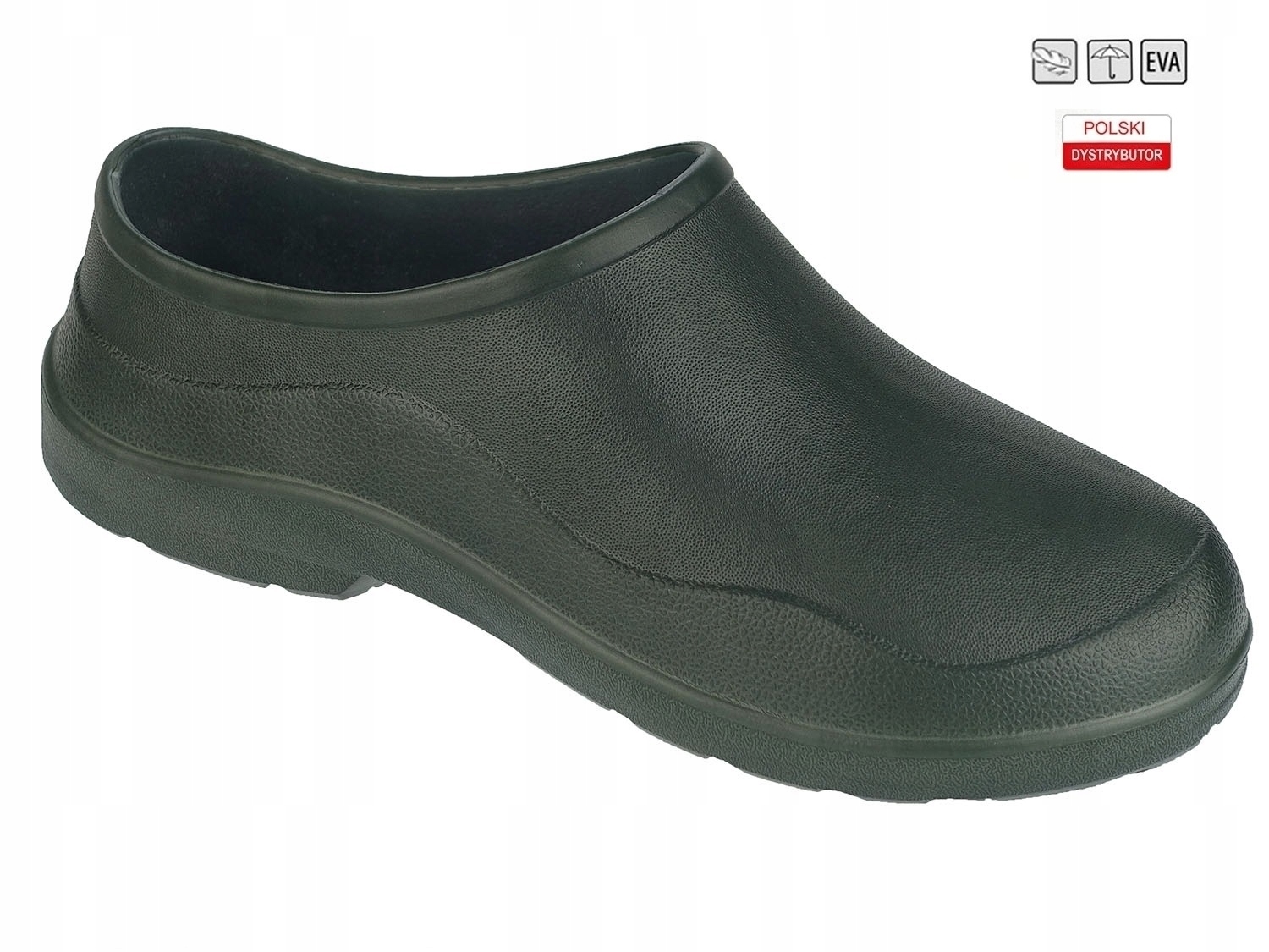 KALOSZE MĘSKIE OGRODOWE PIANKOWE LEKKIE KLAPKI EVA