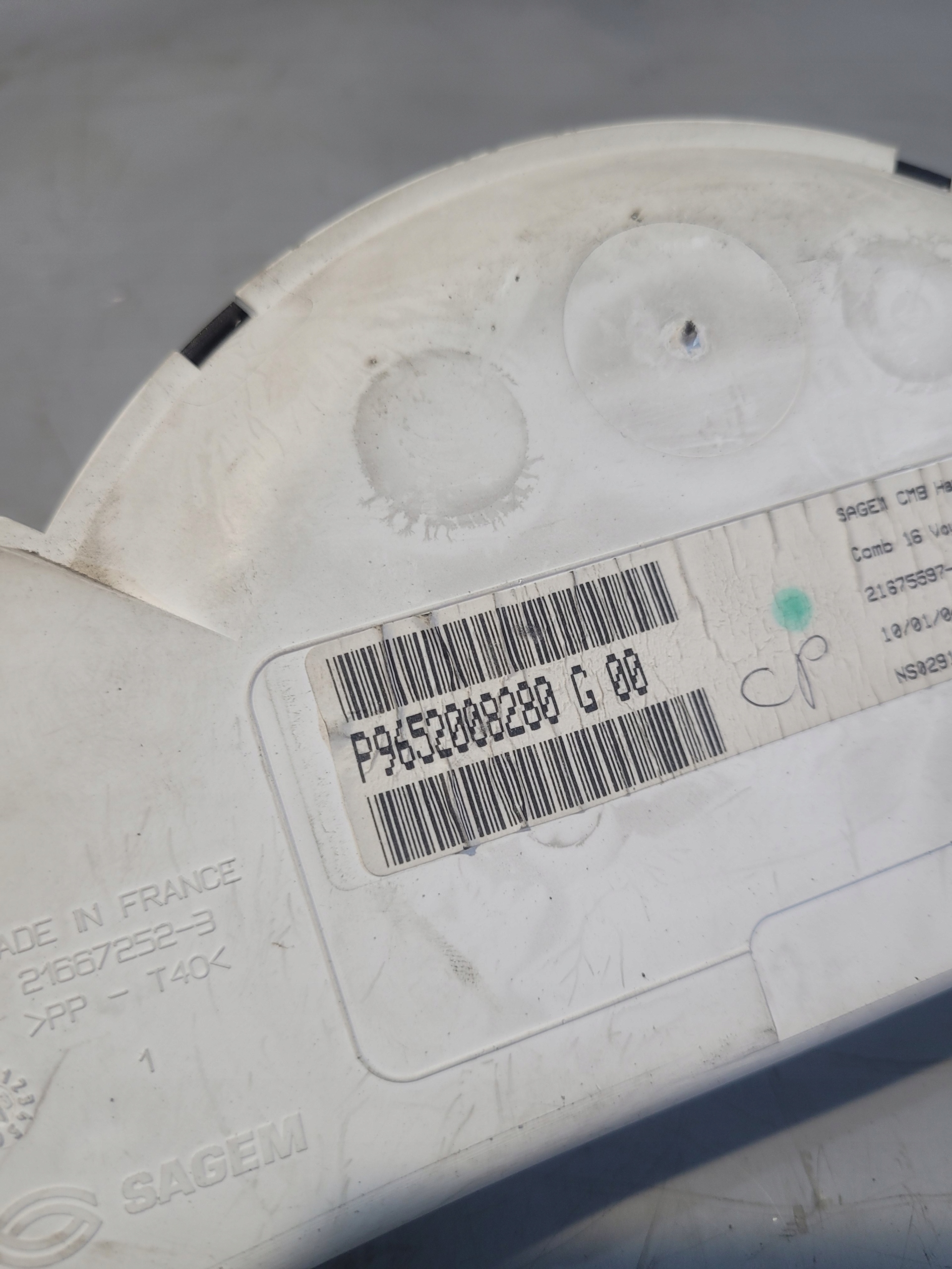 dials dials OE P9652008280 CITROEN C2 04r. 1.1B