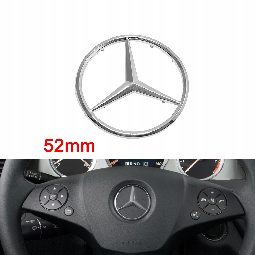 

Mercedes-benz 52mm Gwiazda Emblemat Na Kierownice