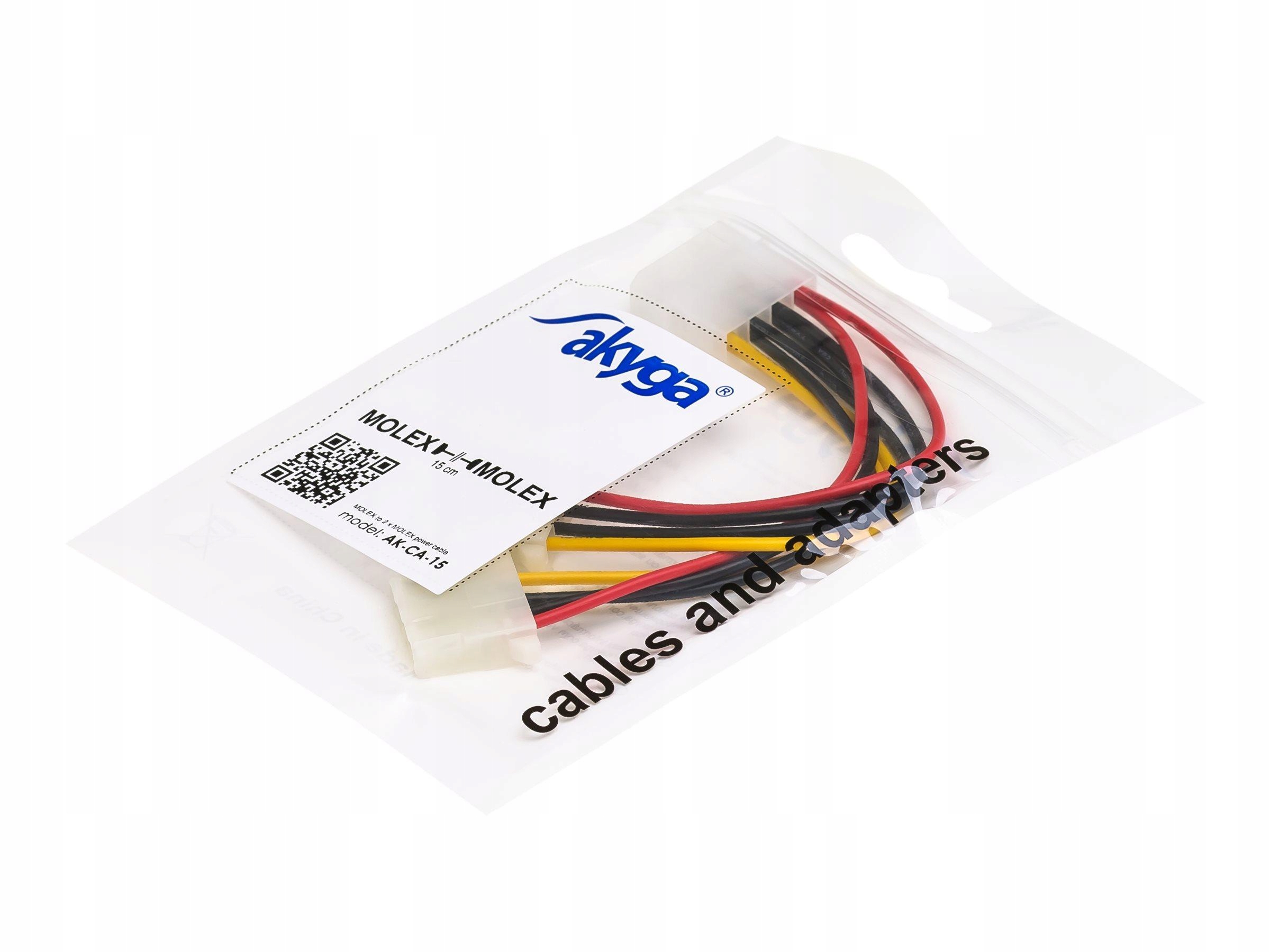 

Akyga Adapter z kablem AK-CA-15 Molex m 2x Molex