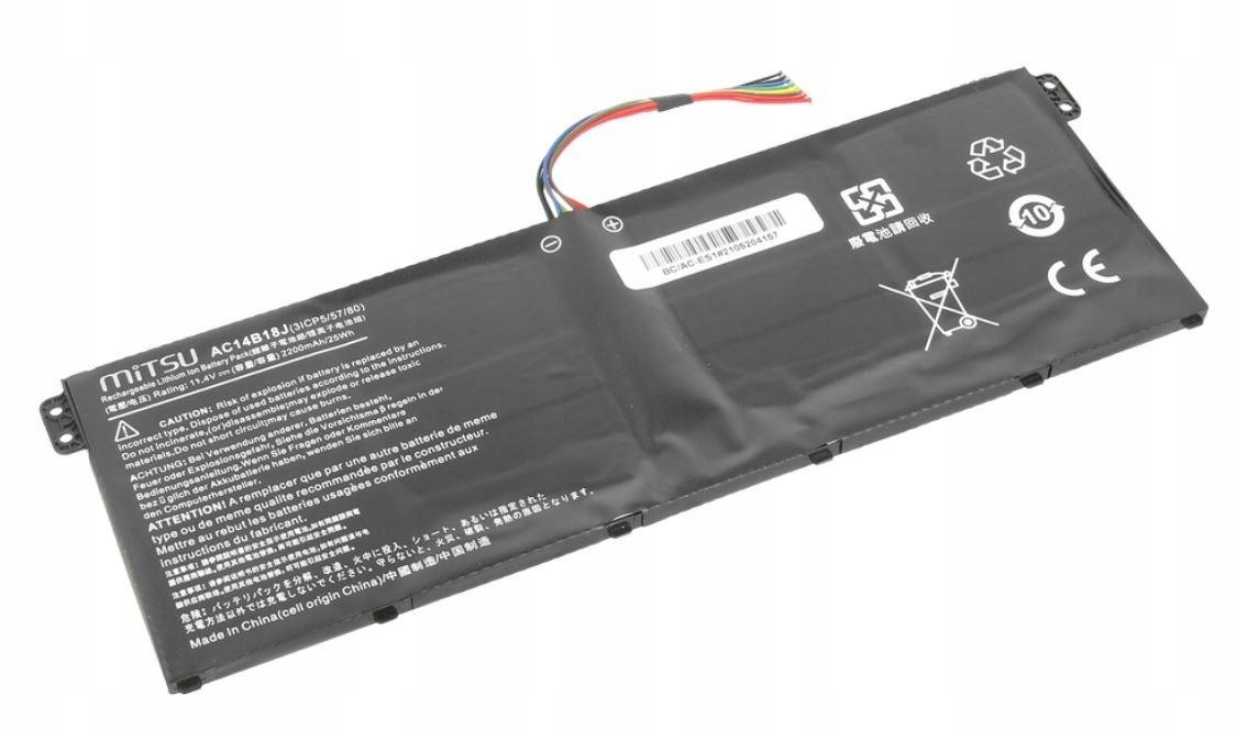 Bateria do Acer Aspire ES1, V3 2200 mAh 25 Wh 11.4 Volt