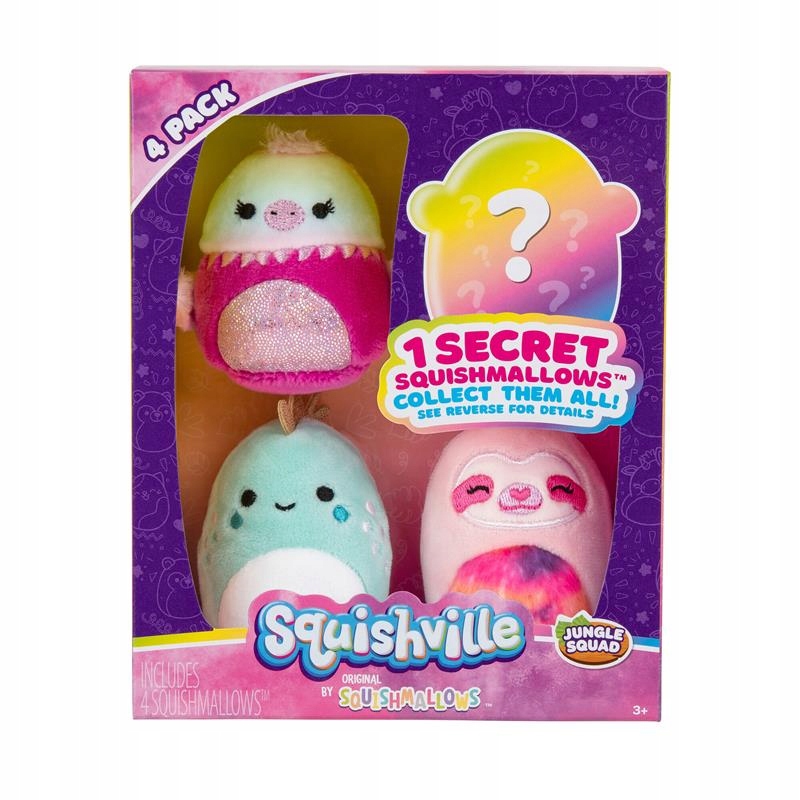 

Squishville Mini Squishmallow 4PAK Jungle Squad