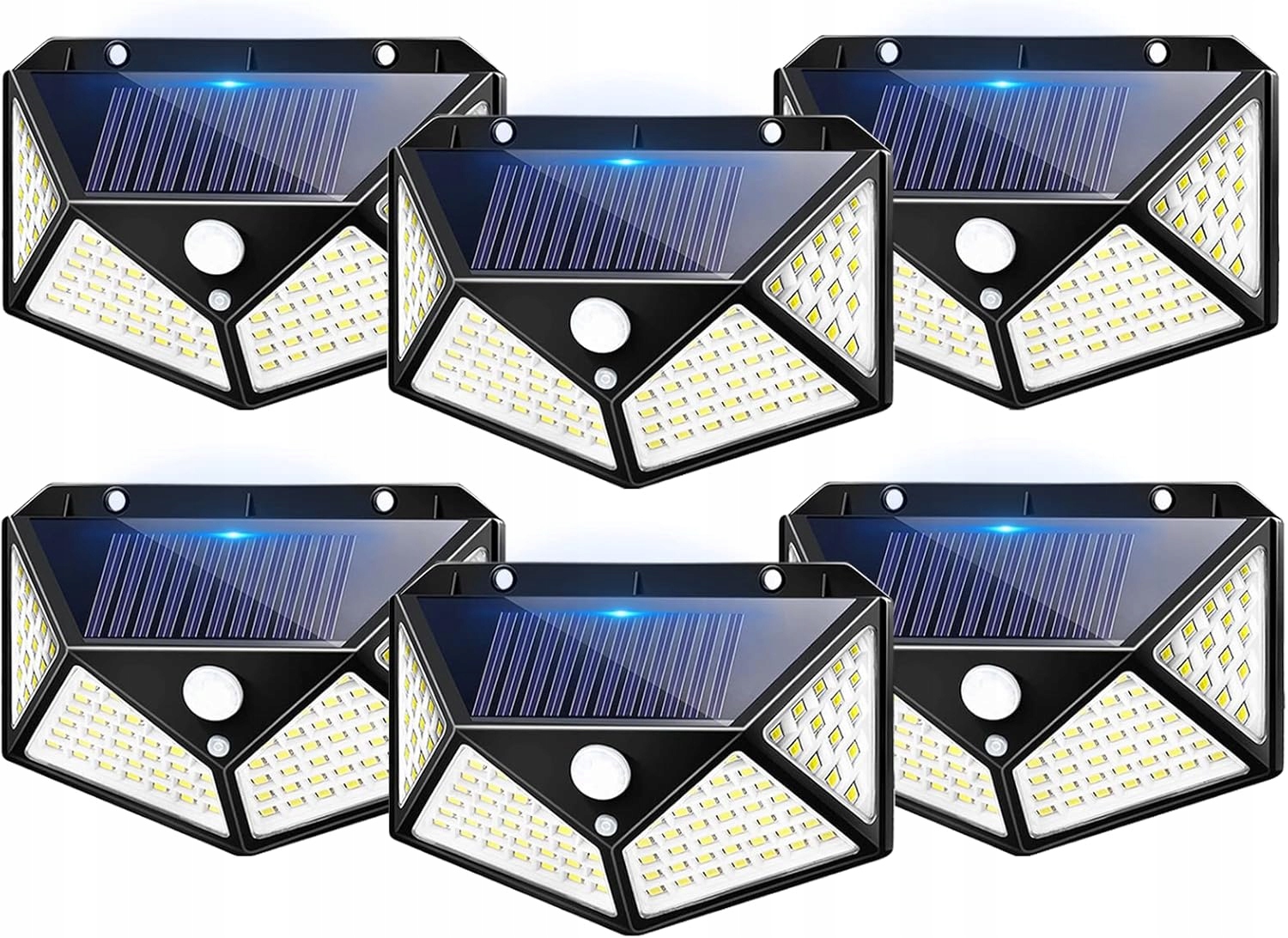 Vonkajšia Solárna Lampa Sada 6KS Eyesgood 270° 3 Režimy Led Eyesgood