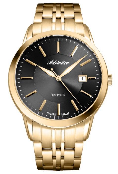 Nové Originální Pánské Hodinky Adriatica A8306.1116Q Sapphire data gravírování