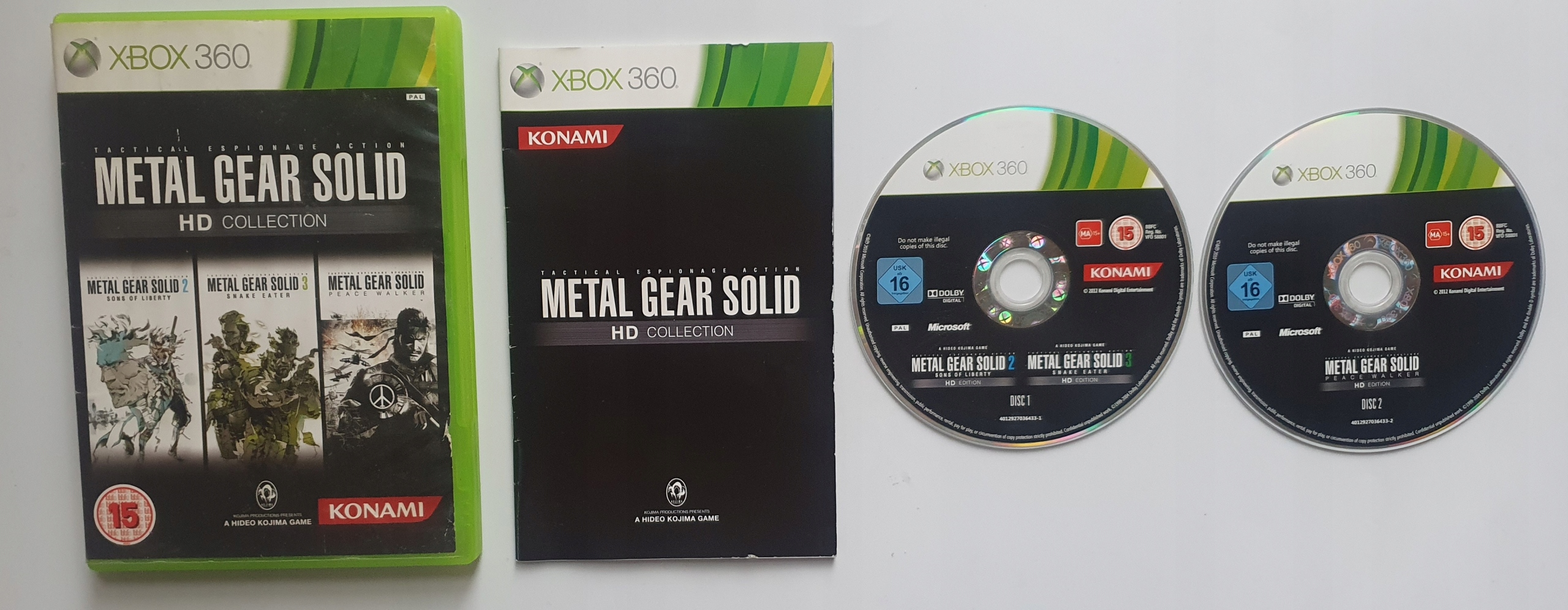 METAL GEAR SOLID HD COLLECTION XBOX 360