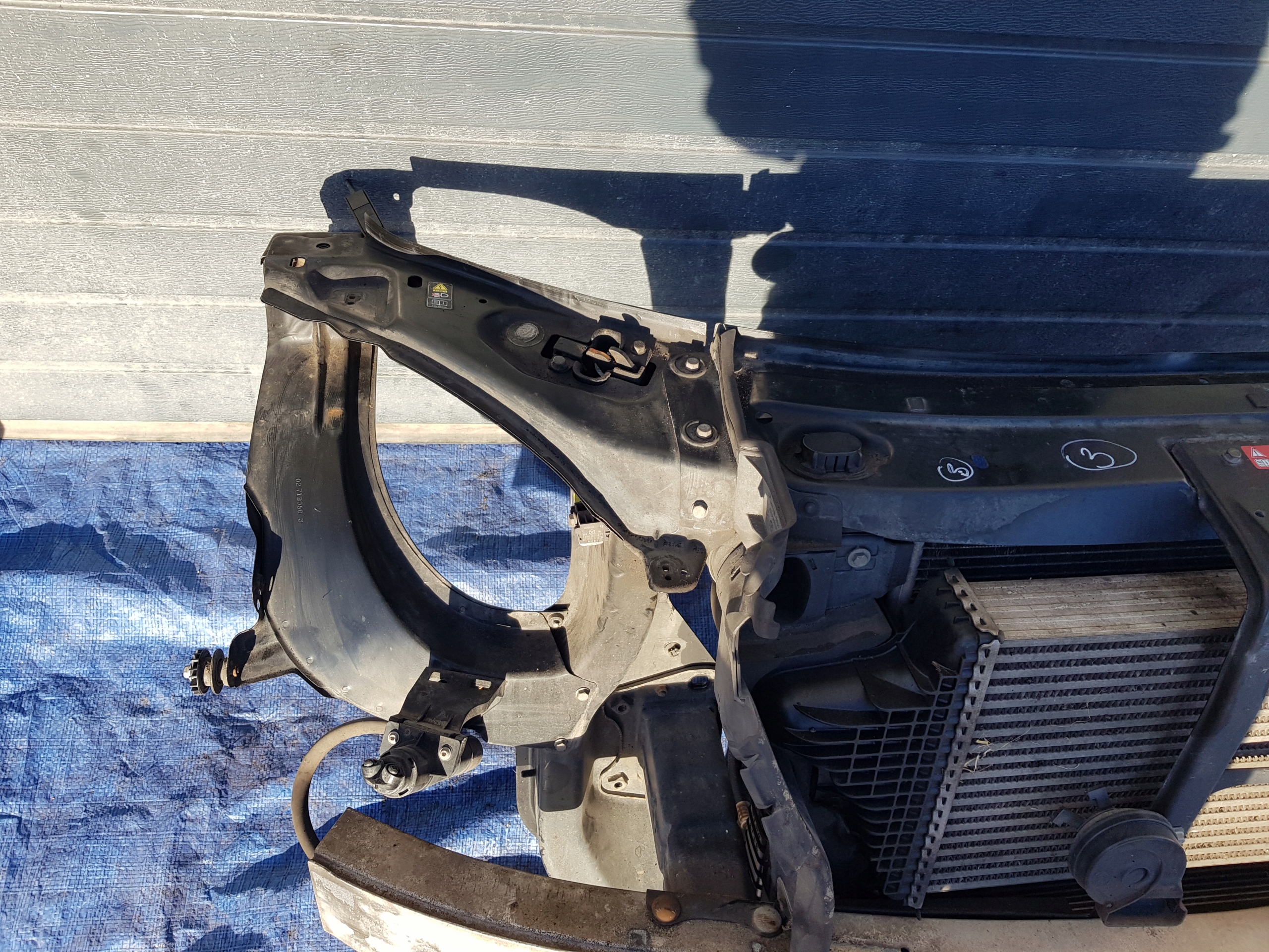 support panel for radiators radiator MERCEDES ML W164 350 LIFT 3.0CDI