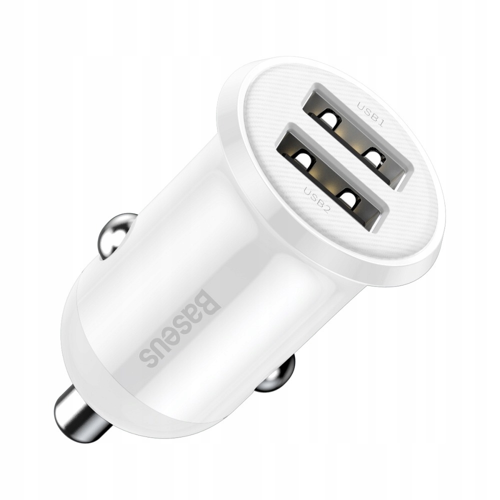 

Baseus ładowarka samochodowa 2xUSB 4,8A Grain Pro