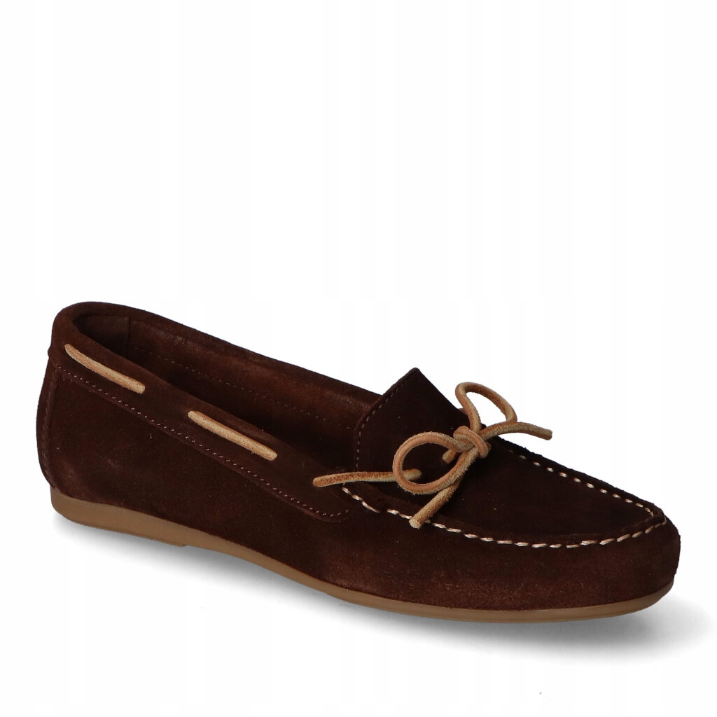 Mokasíny Hee 82627/Marron Čokoládový semiš 40