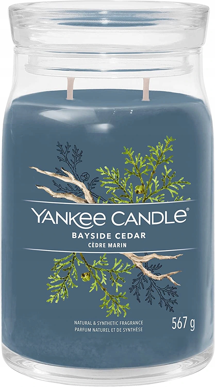 Yankee Candle vonná svíčka Signature ve skle velká Bayside Cedar 567g
