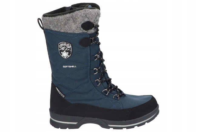 AMERICAN CLUB SN10 OCIEPLANE TRAPERY BUTY ZIMOWE ŚNIEGOWCE DAMSKIE NAVY 38 Rozmiar 38