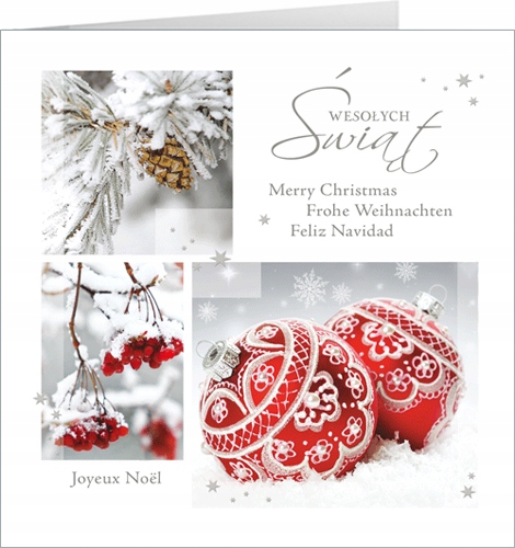 

Kartka świąteczna bez życzeń z kopertą lux SBT64