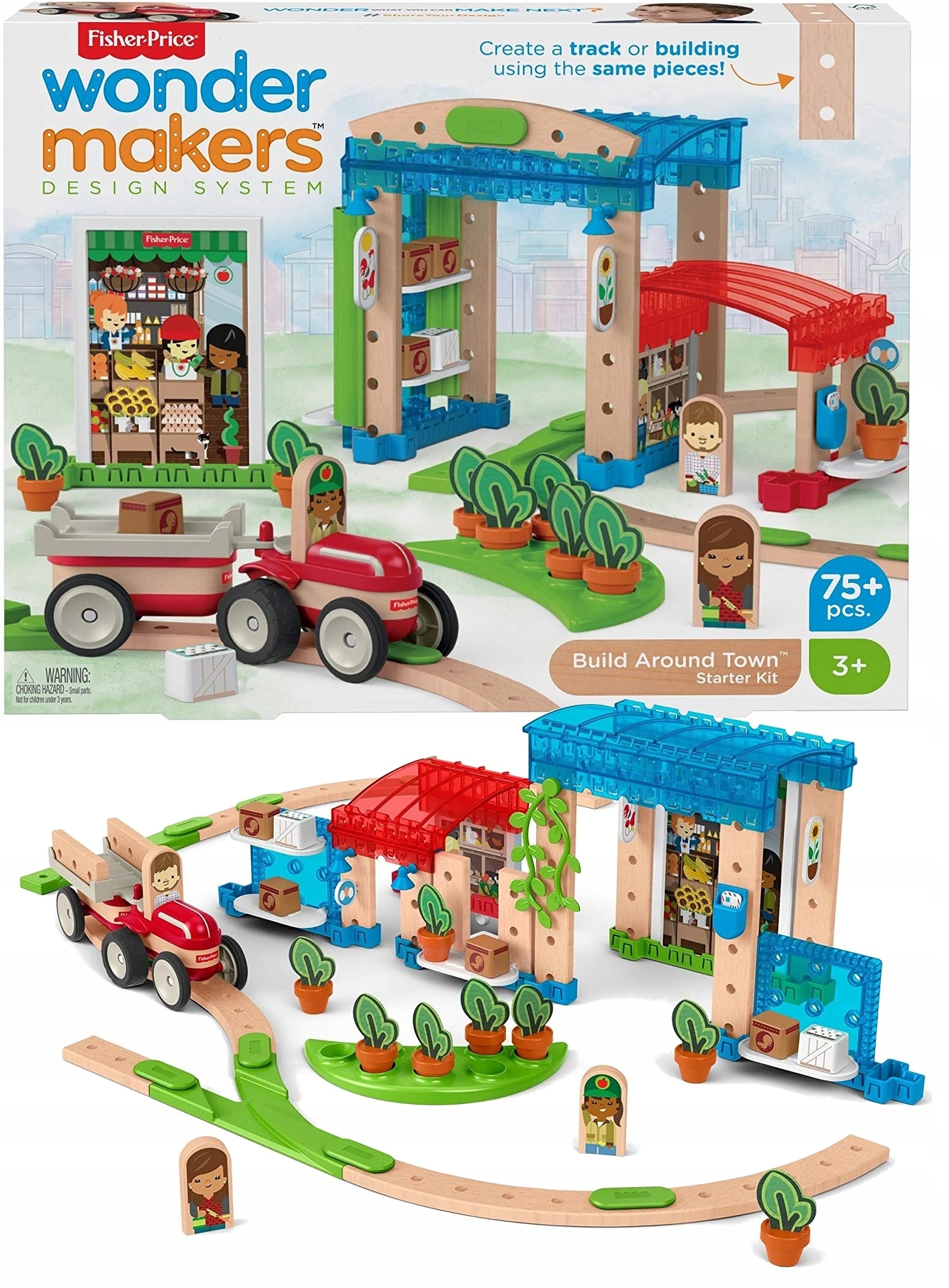 

Fisher-Price Wonder Drewniane miasteczko i kolejka