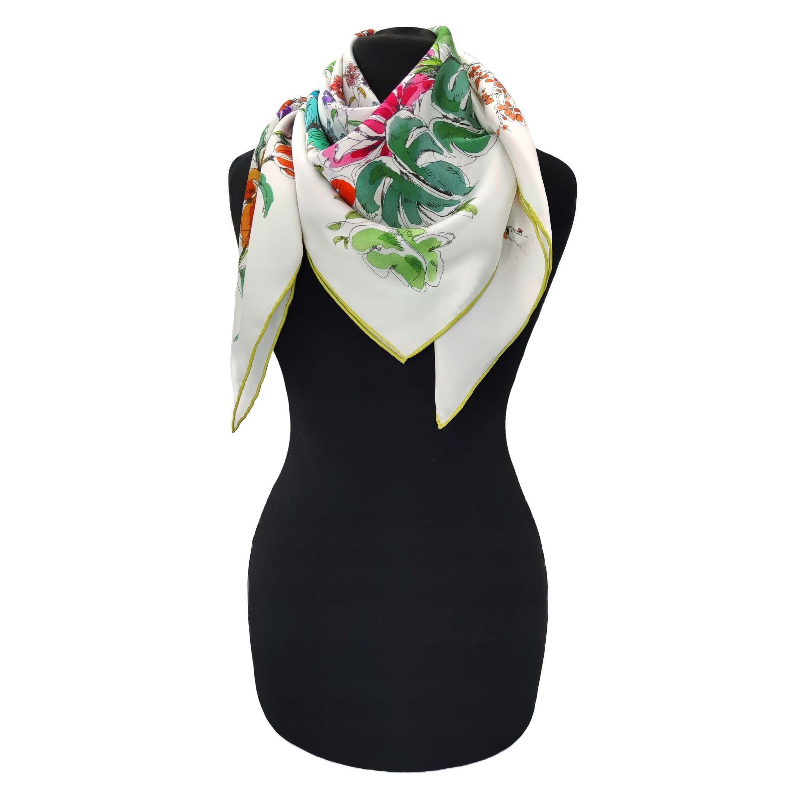 Hedvábný Šátek 100% Hedvábí Přírodní Morušový Prémiová Kvalita+